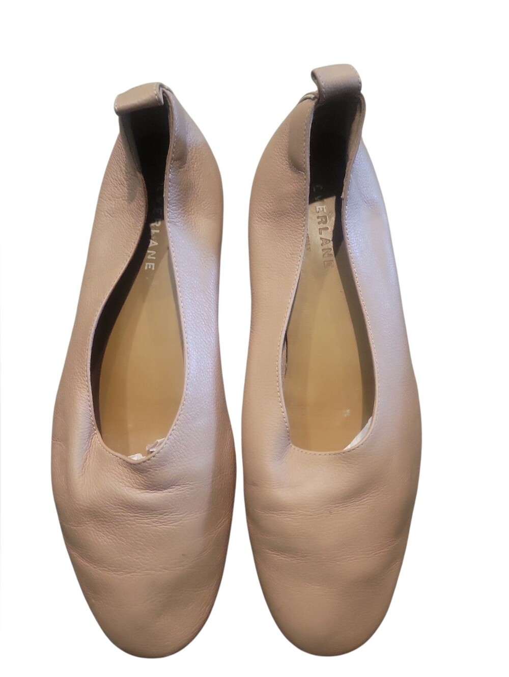 Everlane The Day Glove  Italian Leather Round Toes  Tan Women's Ballet Flat 71/2